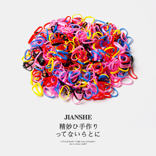 儿童一次性橡皮筋小女孩加粗高弹力发圈宝宝扎双马尾发绳小号头绳