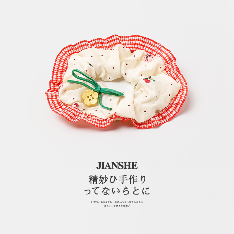 甜美清新蝴蝶结韩系大肠发圈头绳