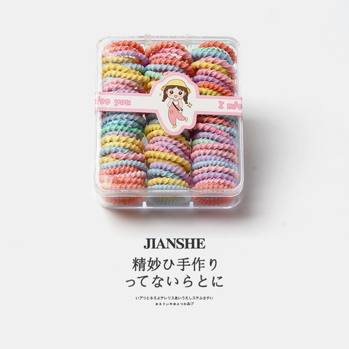 盒装宝宝婴儿扎头发皮筋女童发绳