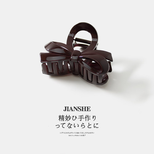 韩版气质蝴蝶结抓夹女时尚高级感