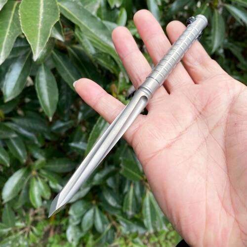 TC21钛合金酷棍 EDC便携破窗工具 户外应急随身把玩棒