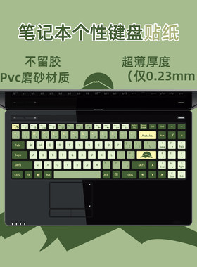 适用战神Z7M-CU5NA/CU5NB/CU7NA系列个性键盘贴纸 耐磨防滑按键贴