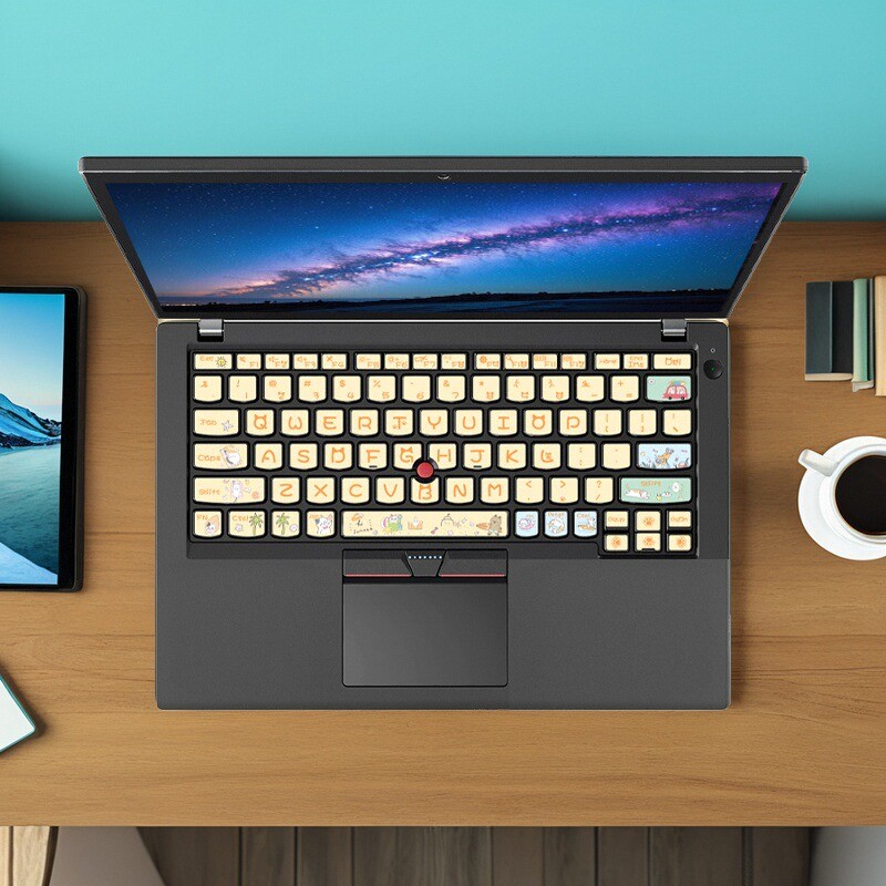 新款ThinkPad联想X1 系列笔记本 键盘贴纸按键贴膜清晰修复配工具