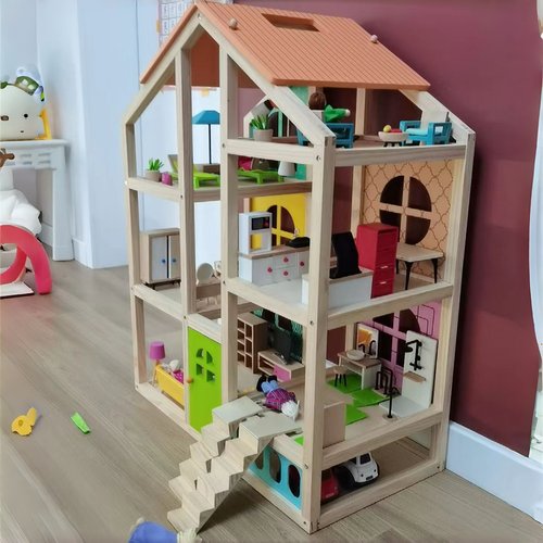 品牌木制拼装房子男女宝宝