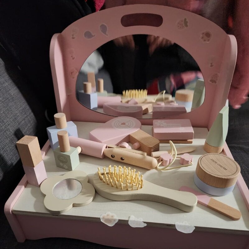 玩具女孩梳妆台生日礼物木质儿童套装女童过家家其它儿童过家家