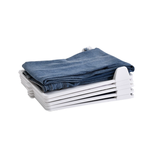 叠衣服裤子收纳神器短袖t恤收纳板分层家用衣柜整理架分类叠衣板