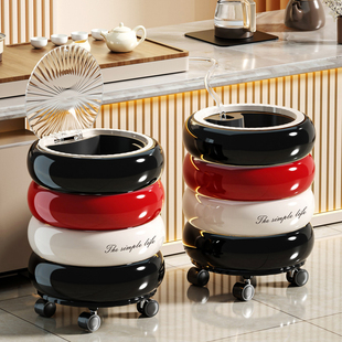 茶水桶废水桶家用茶台排水桶泡茶茶盘垃圾桶茶桌接水桶高级茶渣桶