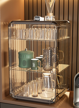 防尘杯架置物架杯子水杯茶杯架子茶具咖啡马克杯放杯子神器收纳盒