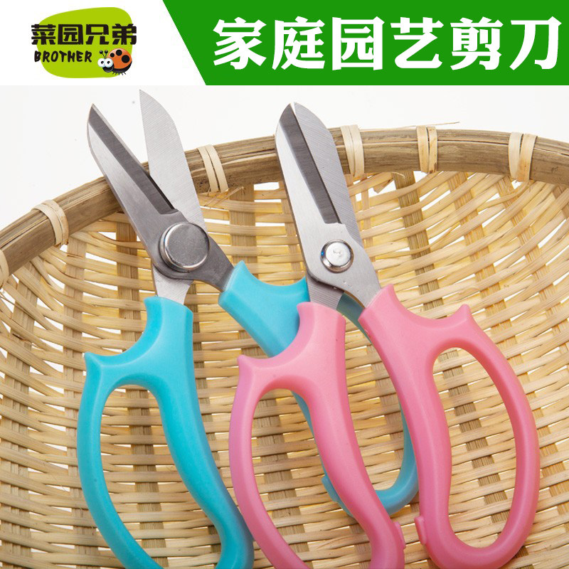 菜园兄弟家用园艺剪刀花剪修枝树枝小花草剪刀花木花艺植物包邮
