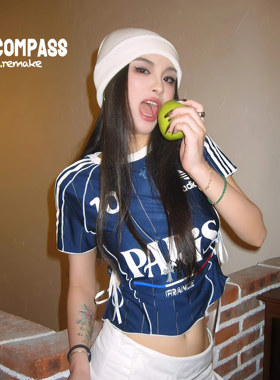 【现货】Adidas 三叶草定制 巴黎 Jerseyfit解构设计t恤ENCOMPASS