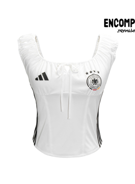 Adidas Remake Jerseyfit足球俱乐部一字肩吊带背心 女 ENCOMPASS