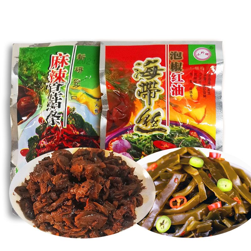 小外甥麻辣香菇条咸菜运城夹饼夹馍菜早餐配粥下饭菜拌饭咸菜22g