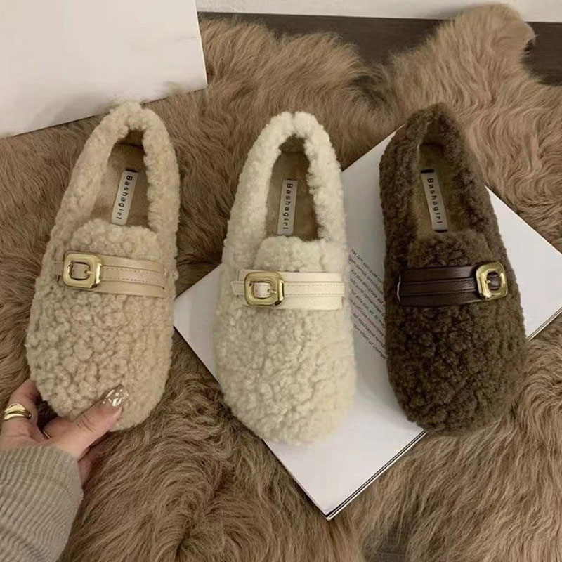 加绒加厚保暖棉鞋时尚休闲豆豆鞋