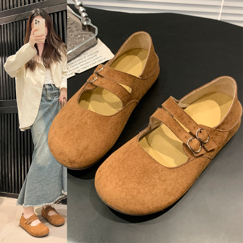 两穿勃肯鞋女2025新款爆款春夏配裙子平底单鞋软底豆豆鞋玛丽珍鞋,女鞋,玛丽珍鞋,淘宝优惠券,粉丝福利购,淘宝优惠卷