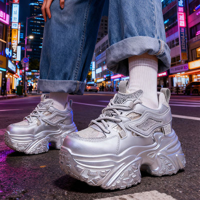 爆款厚底增高老爹鞋休闲运动鞋女