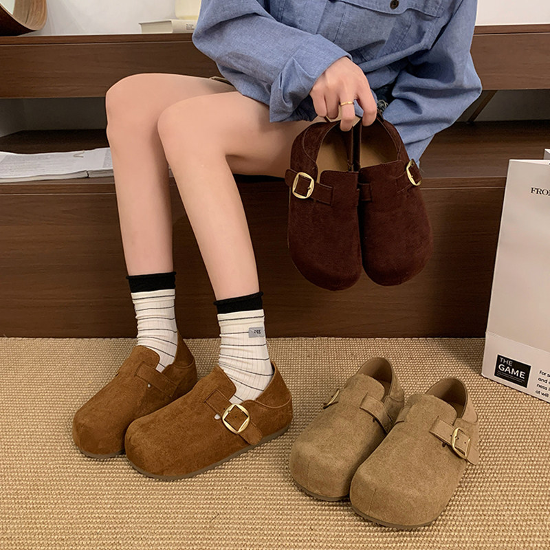 内增高厚底全包勃肯鞋女2026新款春季博肯乐福单鞋两穿包头半拖鞋,女鞋,勃肯鞋/软木鞋,淘宝优惠券,粉丝福利购,淘宝优惠卷