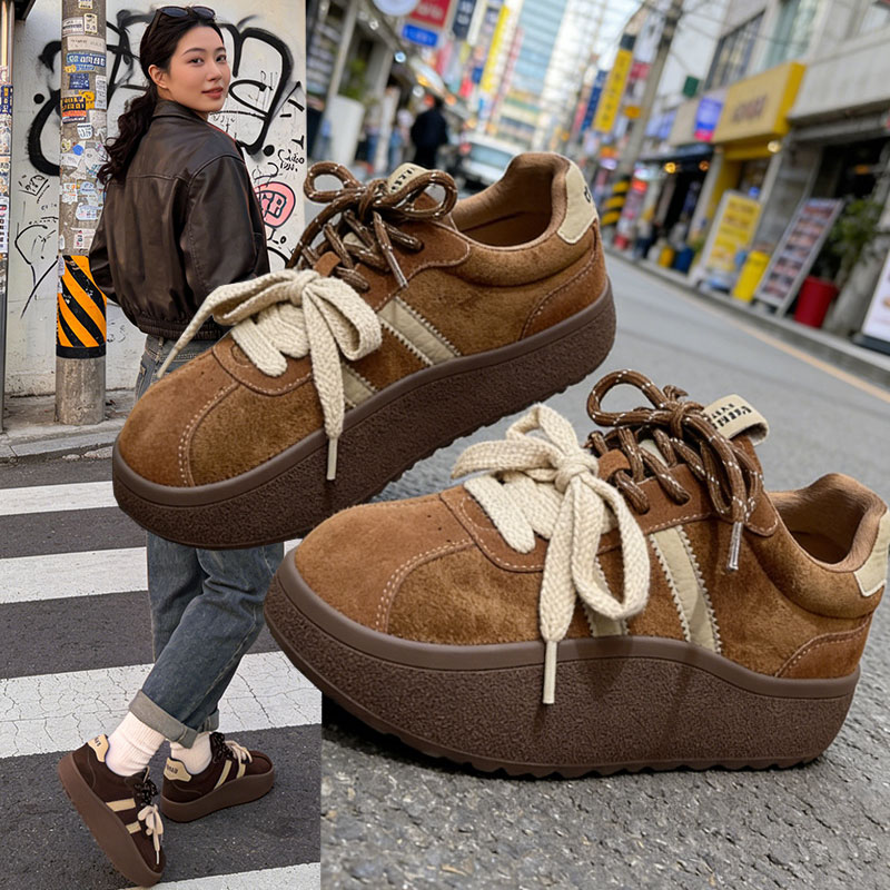 松糕板鞋休闲女鞋阿甘鞋面包鞋