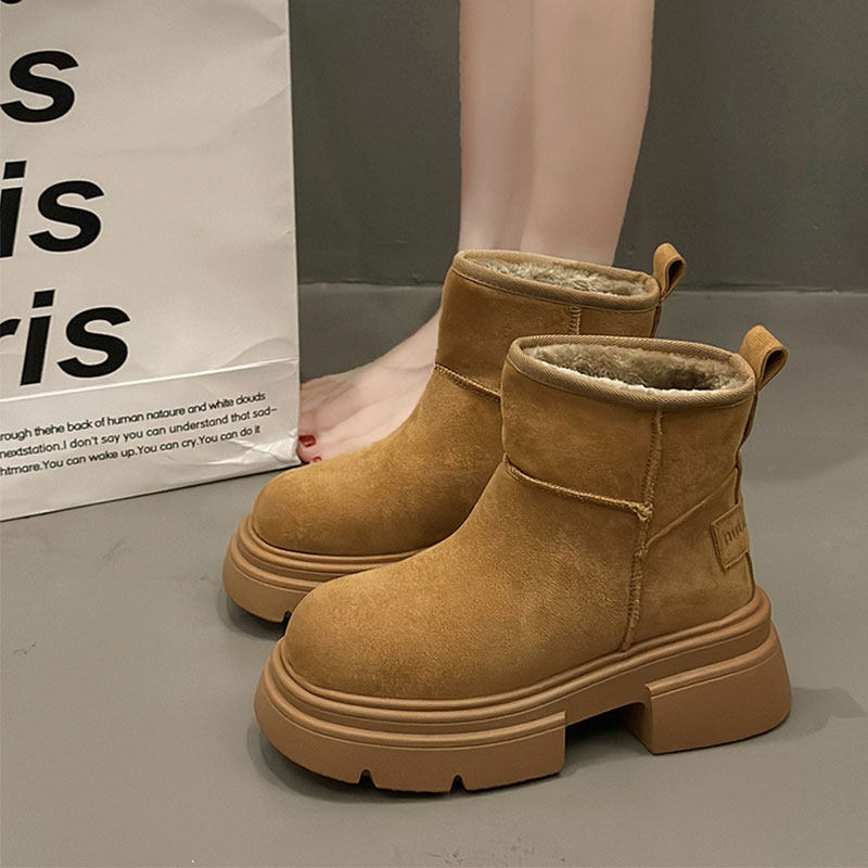 小个子厚底户外雪地靴女2025冬季新款加绒加厚抗寒保暖东北大棉鞋,女鞋,时尚雪地靴,淘宝优惠券,粉丝福利购,淘宝优惠卷