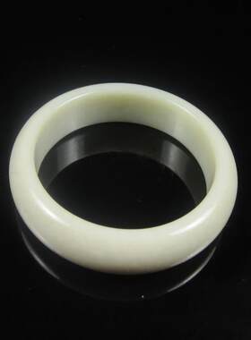 钱塘邮社   和田玉白玉   鸡骨白手镯   内径58mm