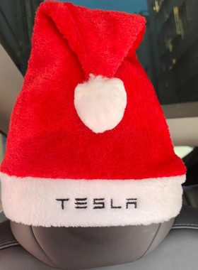 适用特斯拉model3yxs内饰装饰圣诞节帽子红色圣诞帽亲子帽喜庆