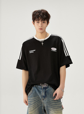 2025春夏新款条纹短袖T恤A336- ZDDX0001-P48-限价68（纯棉）