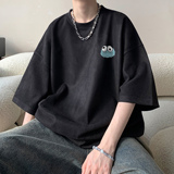 重磅麂皮绒短袖T恤A336-THJPDX09-P38-限价48（95聚酯纤维5氨纶），男装T恤，电商A336