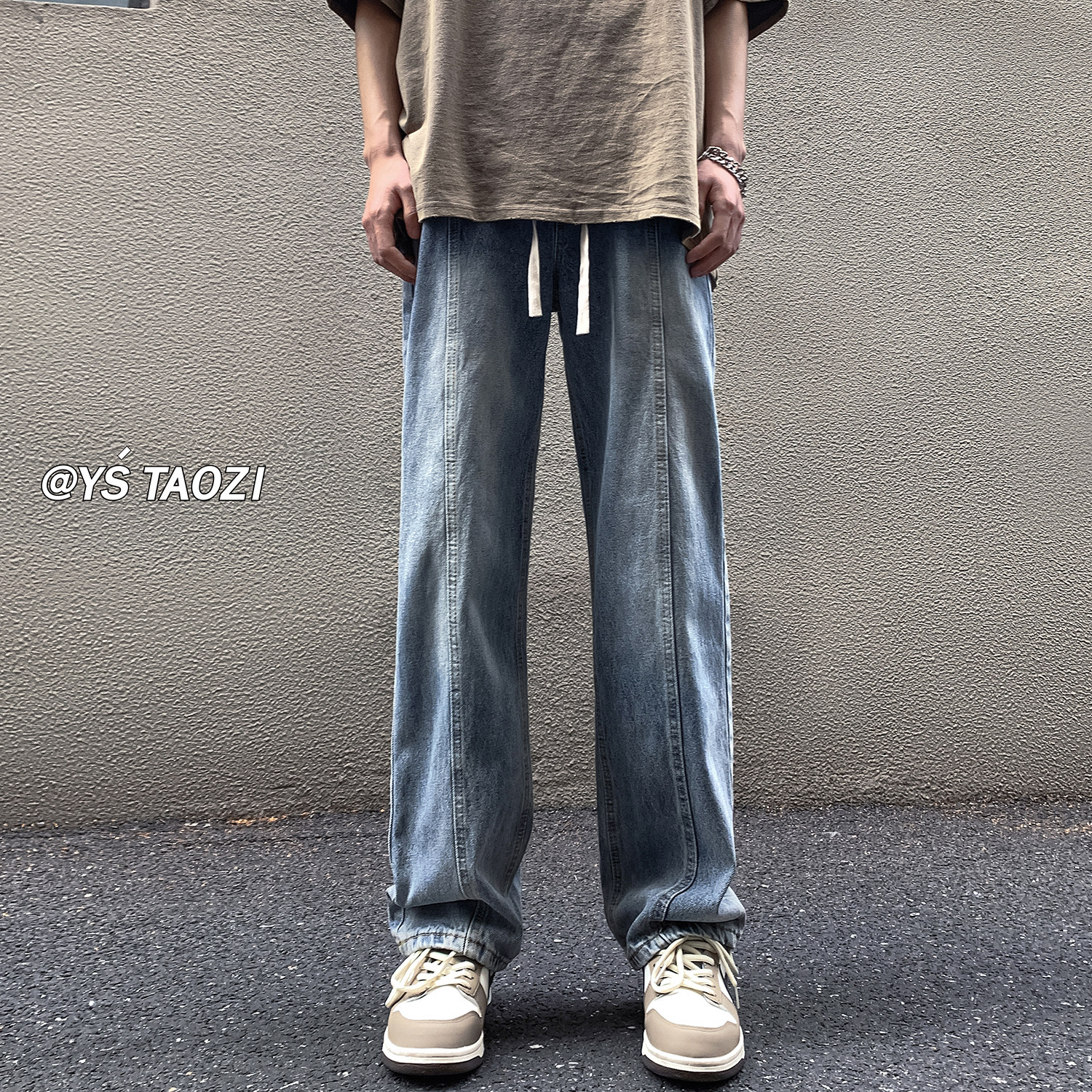 牛仔裤子A336-K030-P58-限价68(75.8%棉14.9%粘纤9.3%聚酯纤维),男装牛仔裤,电商A336