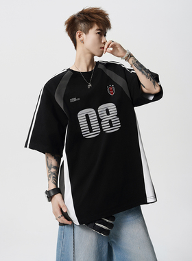 2025夏季新款拼色短袖T恤A336-THPSDX0027-P48-限价68（纯棉）