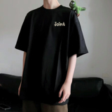 美式复古t恤男款短袖夏季薄款红色纯棉字母体恤潮牌潮流五分半袖，男装T恤，电商A336