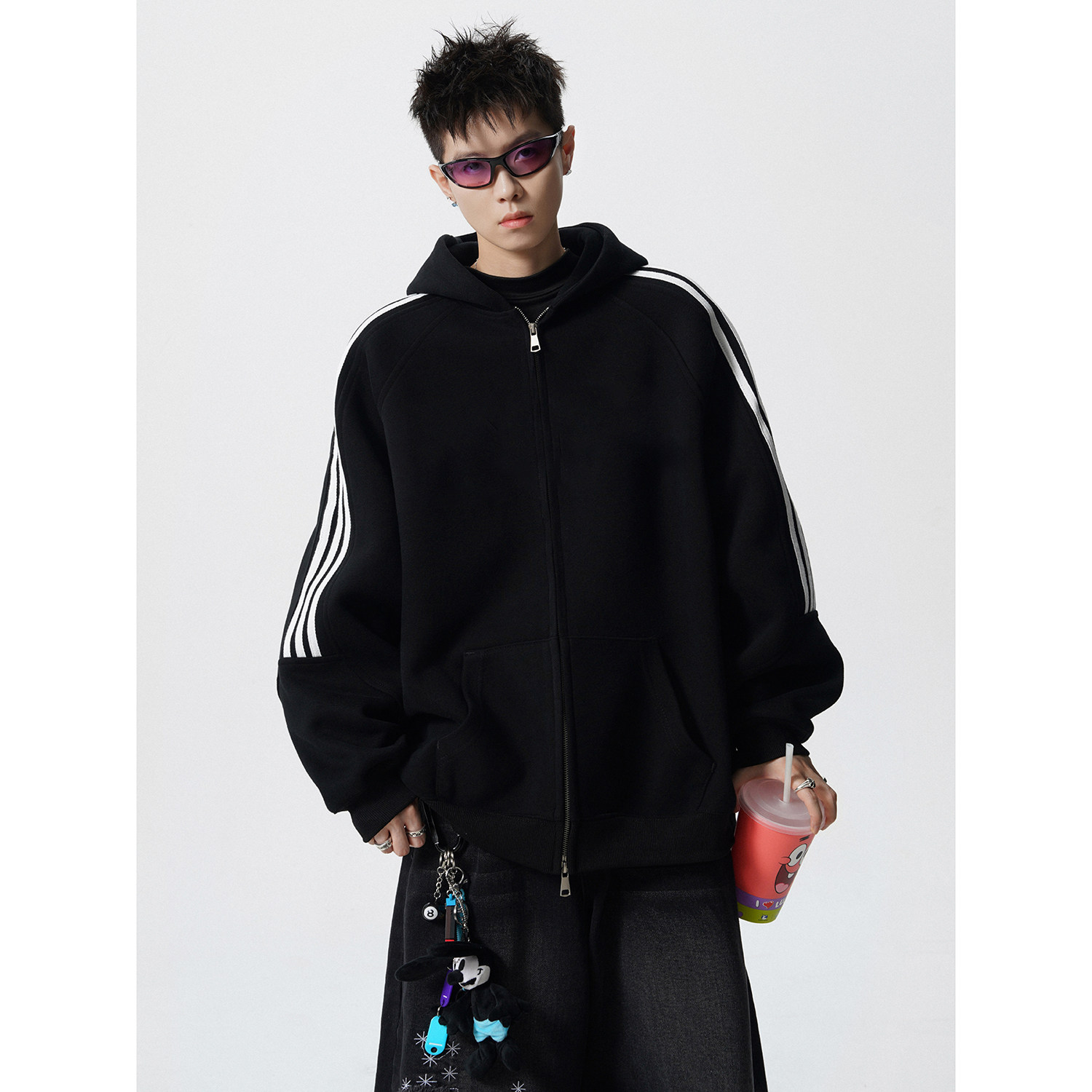 2025开衫卫衣420克华棉A336-L8005-特P52（60%棉40%聚酯纤维）,男装卫衣,电商A336