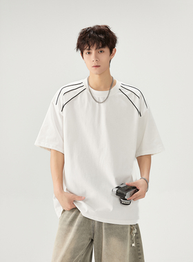 2025夏季新款短袖T恤A336- YLDX0001-P48-限价68 （纯棉）