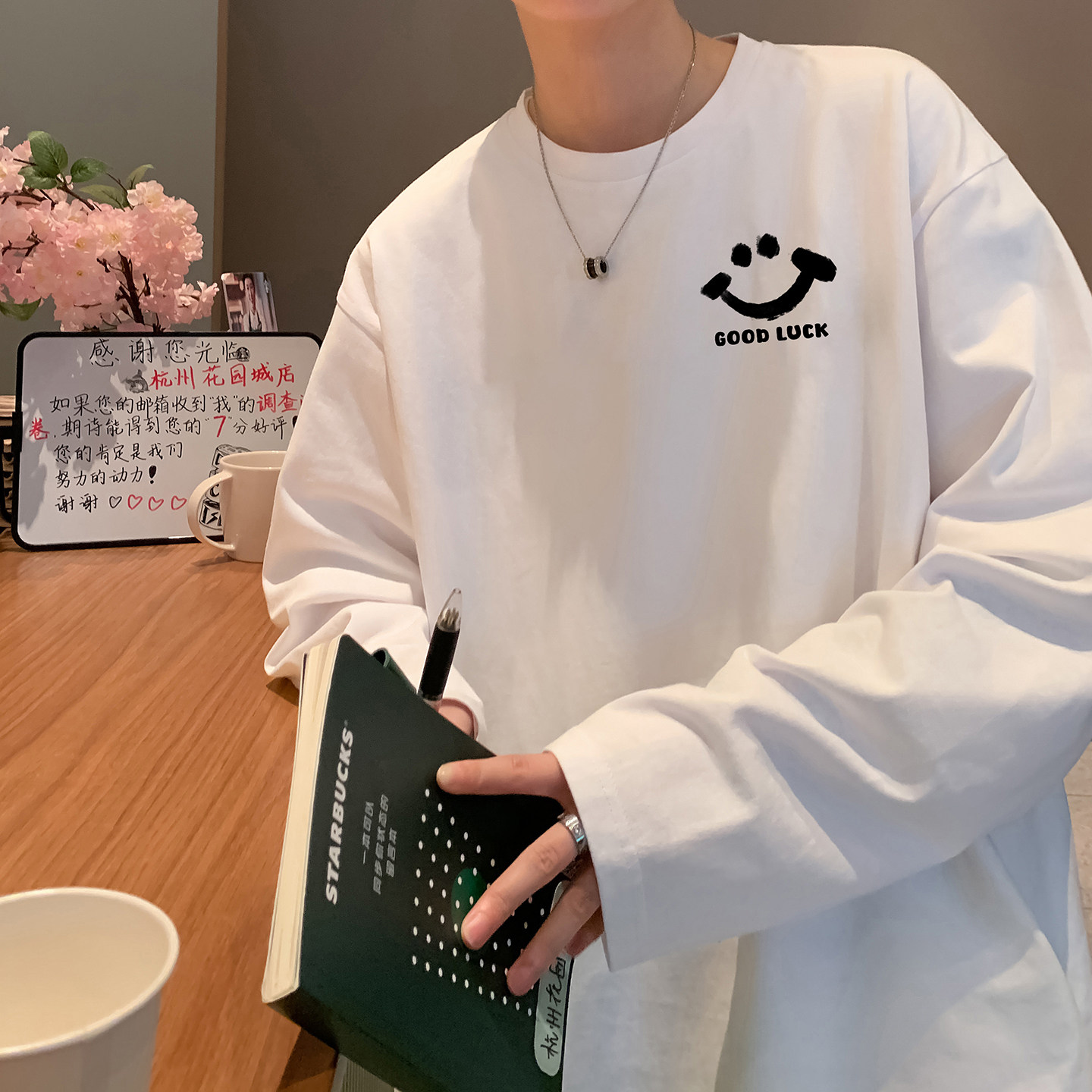 2025秋季新款印花长袖T恤A336-THCT0393-P38-限价48（纯棉）,男装T恤,电商A336