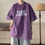 重磅麂皮绒短袖T恤A336-THJPDX22-P38-限价48（95聚酯纤维5氨纶），男装T恤，电商A336