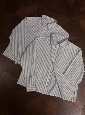 A336-591-特P35 日系港风ins宽松衬衣男生夏季潮流百搭休闲外套