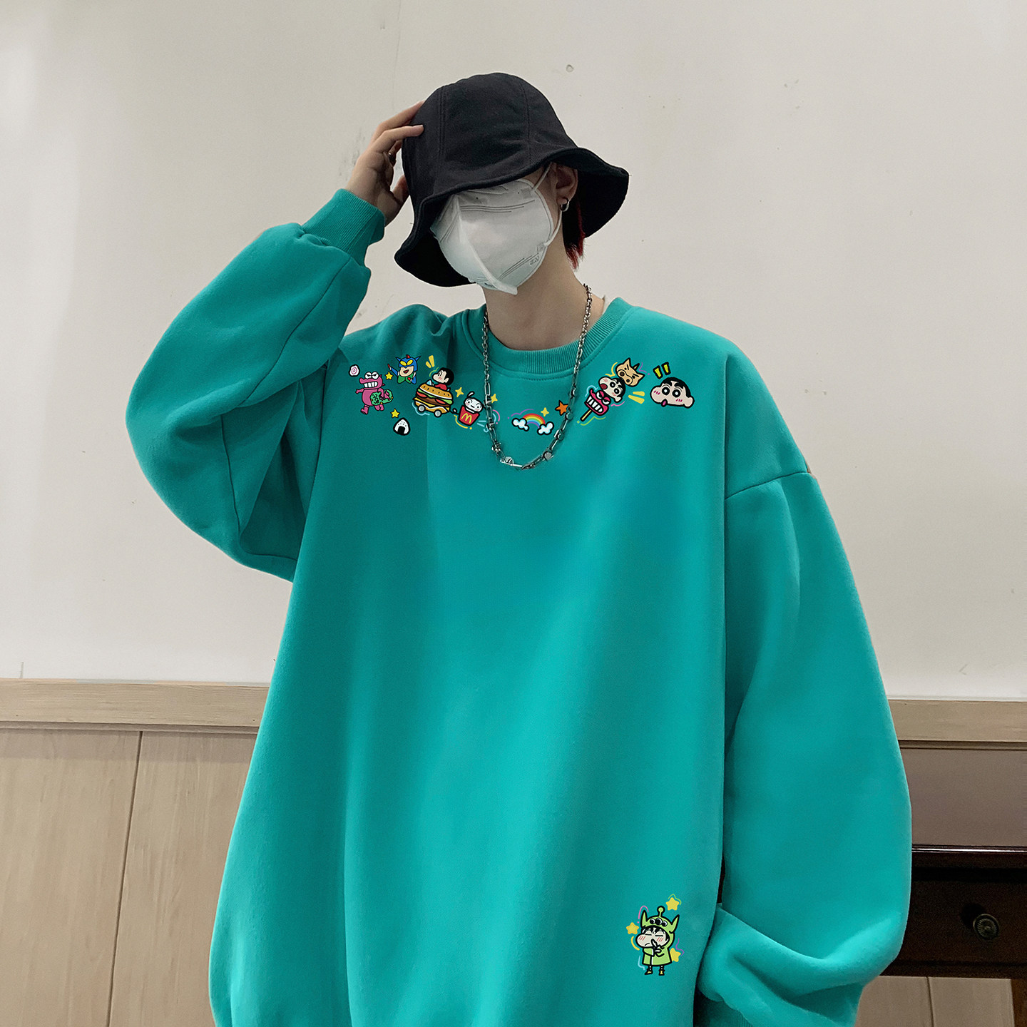 圆领卫衣A336-THYL0258-P48-限价68加绒THYL0258JR-P58-限价78,男装卫衣,电商A336