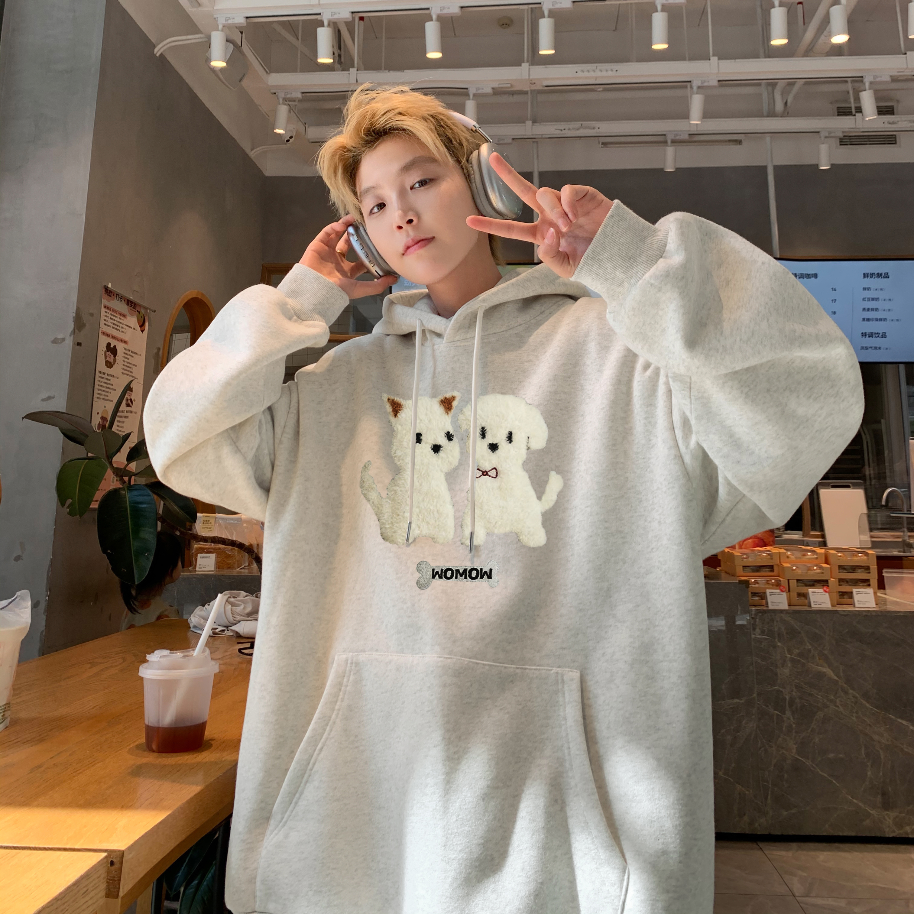 25秋冬新款A336-THLM0660-P58-限价78加绒THLM0660JR-P68-限价88，男装卫衣，电商A336