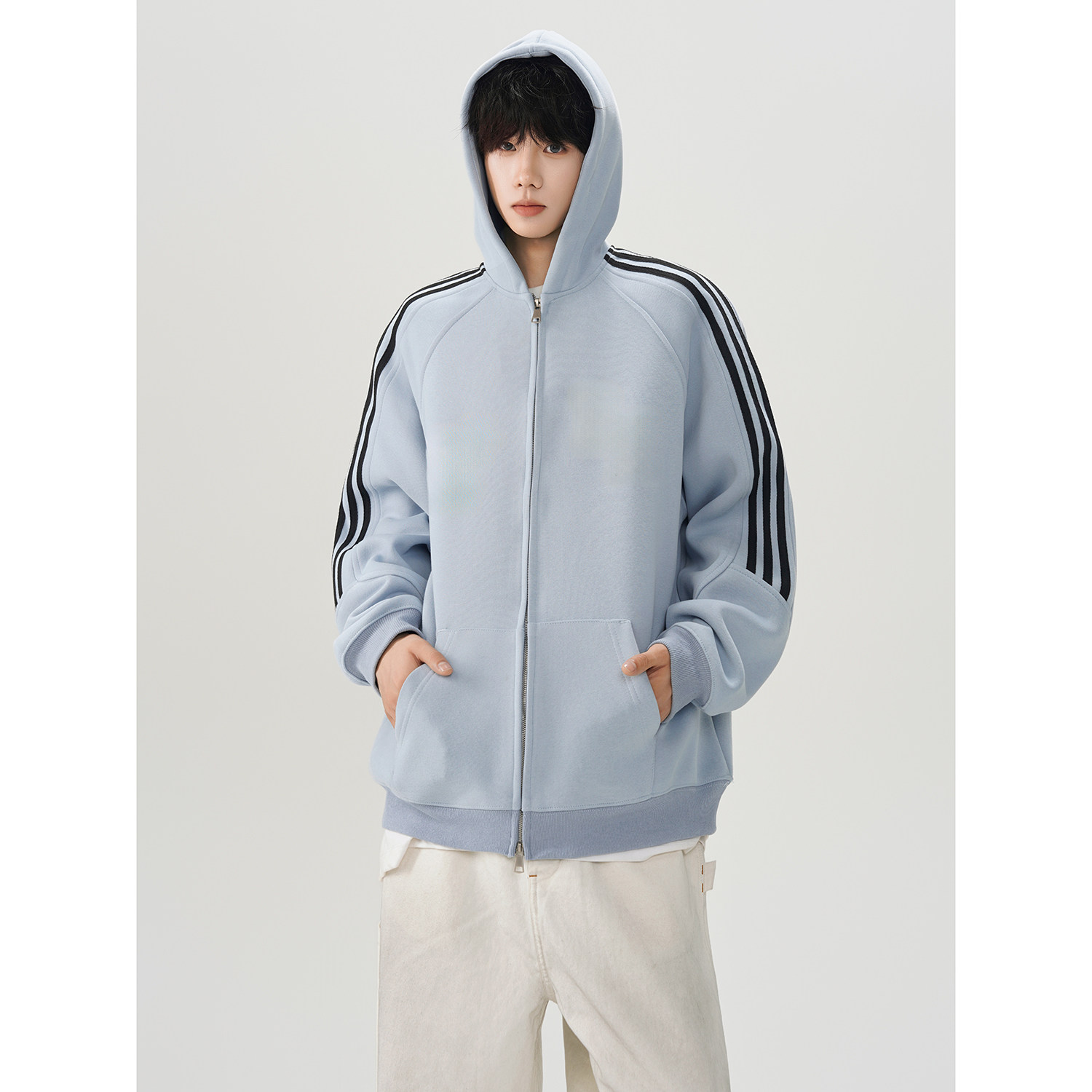 2025开衫卫衣420克华棉A336-L8005-特P52（60%棉40%聚酯纤维）,男装卫衣,电商A336