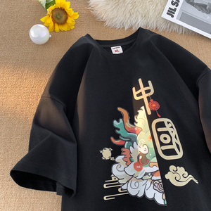 2024夏季新款印花短袖T恤A336-THDX1041-P38-限价48（100棉）图片
