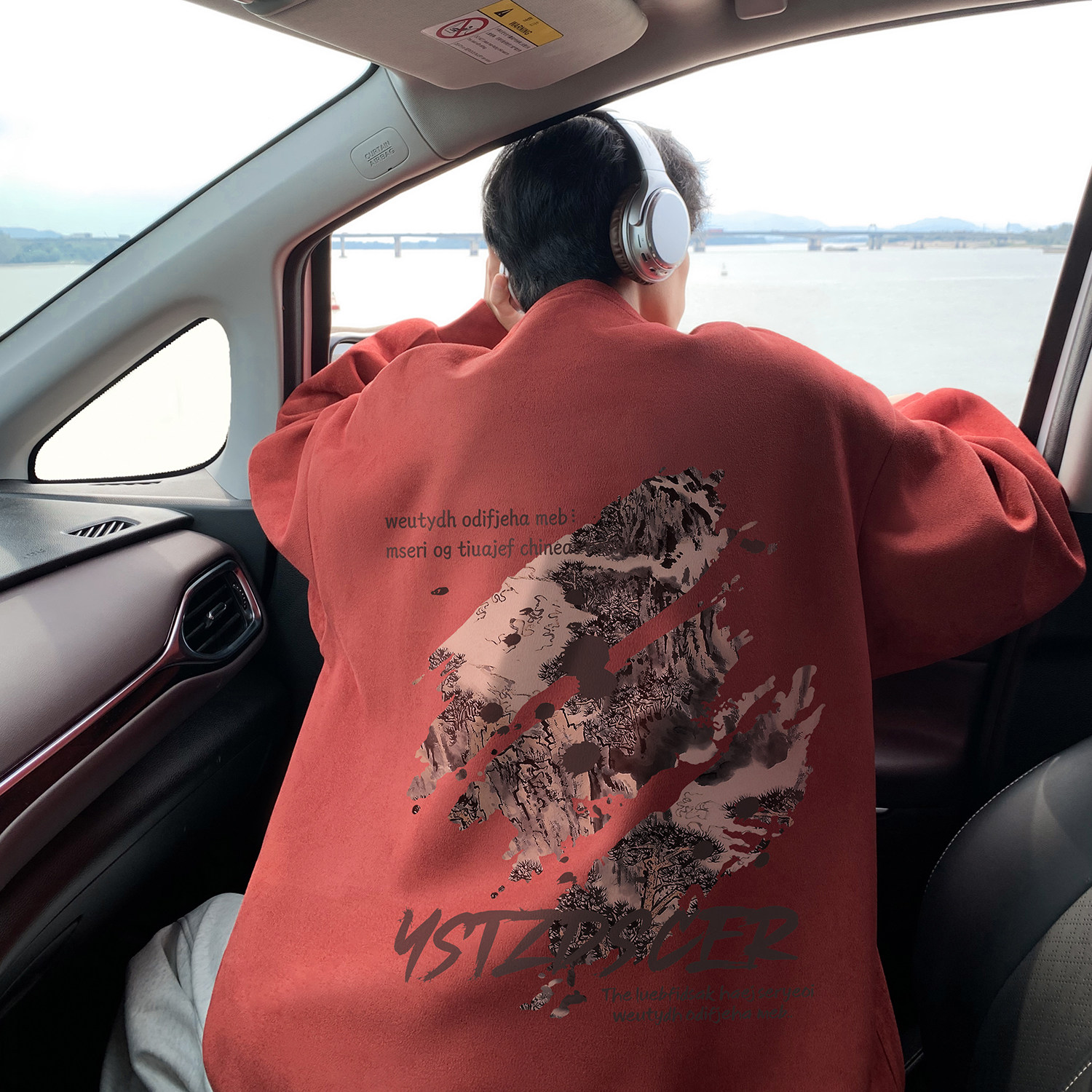 2024麂皮绒连帽卫衣A336-JPYL0145-P48-限价68（95聚酯纤维5氨纶,男装卫衣,电商A336