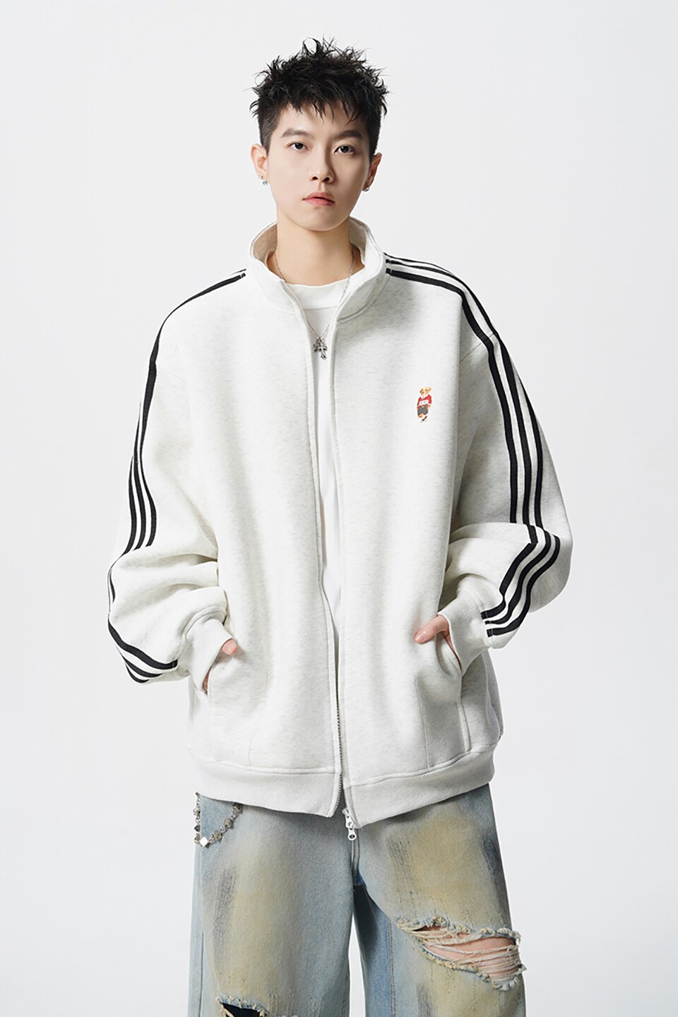 2025开衫卫衣420克华棉A336-RIWY029-特P70（60%棉40%聚酯纤维）,男装卫衣,电商A336