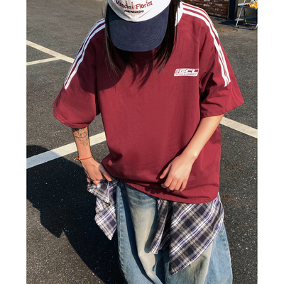 2025春夏新款条纹短袖T恤A336-THZD0002-P38-限价58（纯棉）