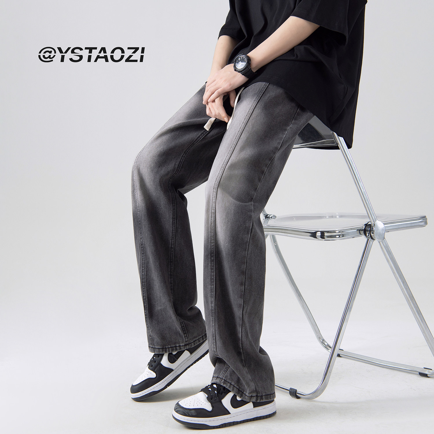 牛仔裤子A336-K030-P58-限价68(75.8%棉14.9%粘纤9.3%聚酯纤维),男装牛仔裤,电商A336
