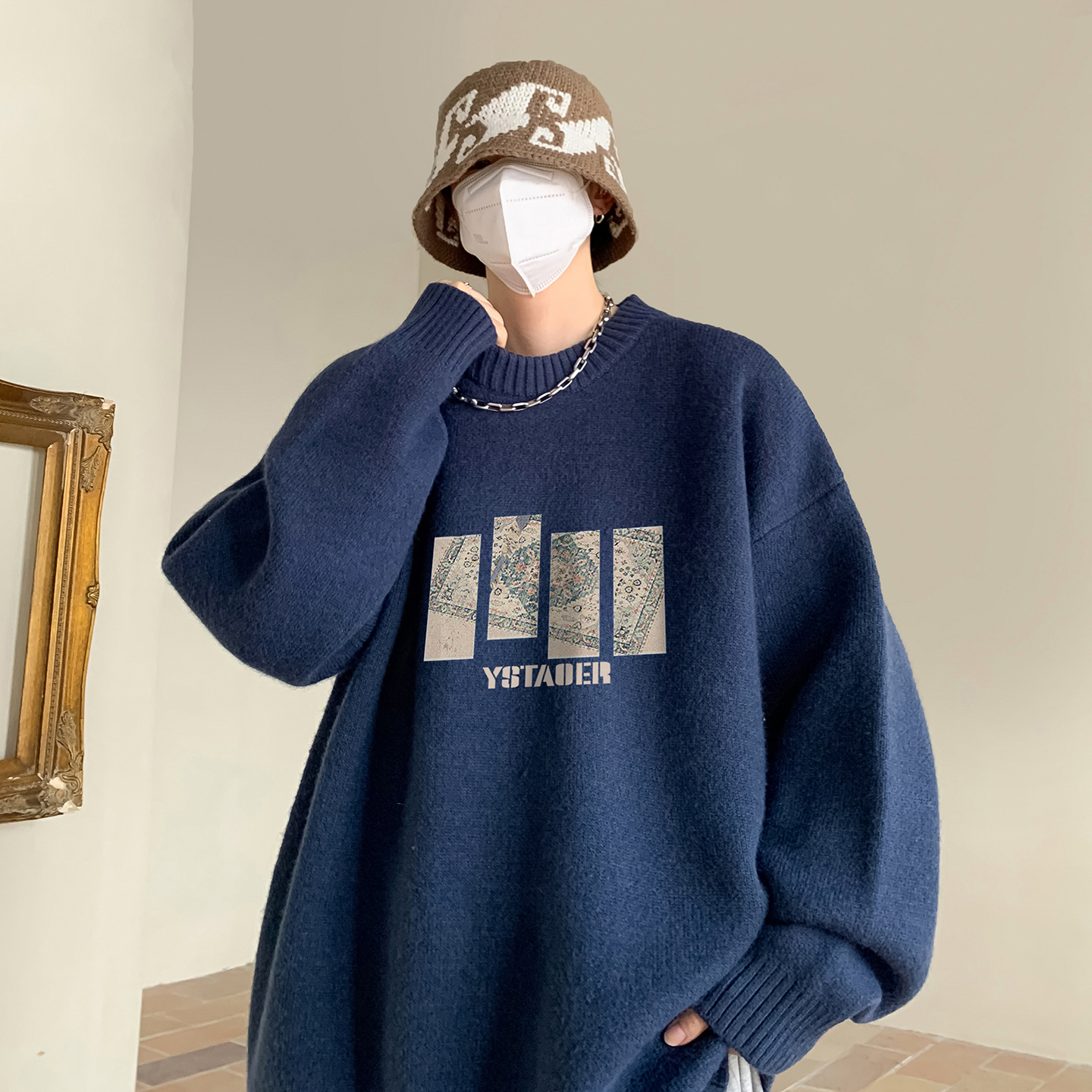 圆领毛衣A336-THYLMY0437-P58-限价78（27聚酯纤维31锦纶42睛纶，男装针织衫/毛衣，电商A336