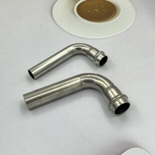 管件B型弯头燃气水管卡压配件 双卡压90度单向弯头304不锈钢卡压式