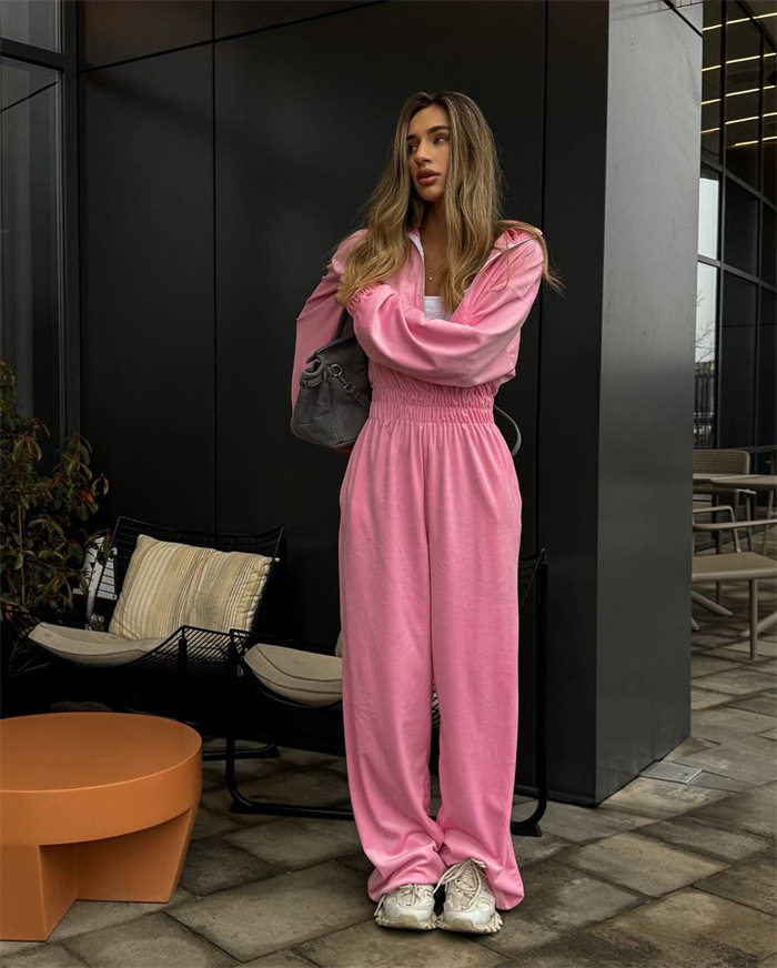 New fashion long-sleeve jumpsuit 秋冬女装新款时尚长袖连体裤