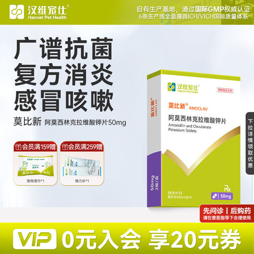 汉维宠仕莫比新阿莫西林药片
