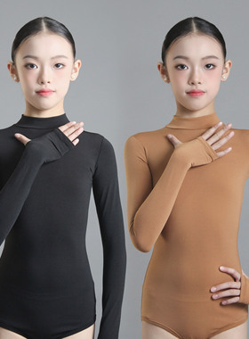 YSX 云舒袖|单品短袖 长袖儿童拉丁舞训练服单品连裆上衣短裙