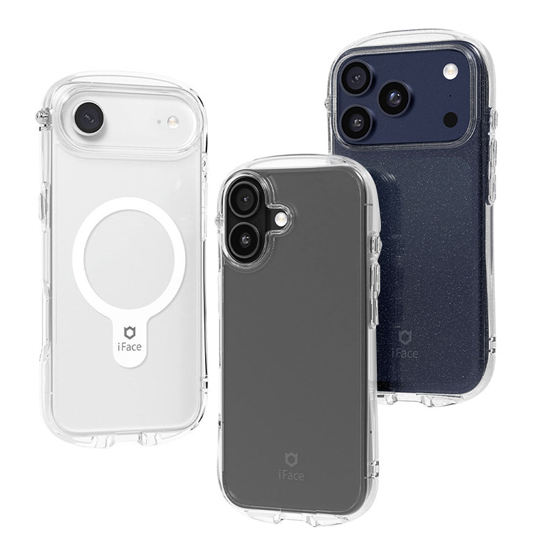 iFace磁吸透明细闪小蛮腰手机套适用苹果iphone17 pro max/iphone Air防摔保护壳magsafe情侣ins风简约清新