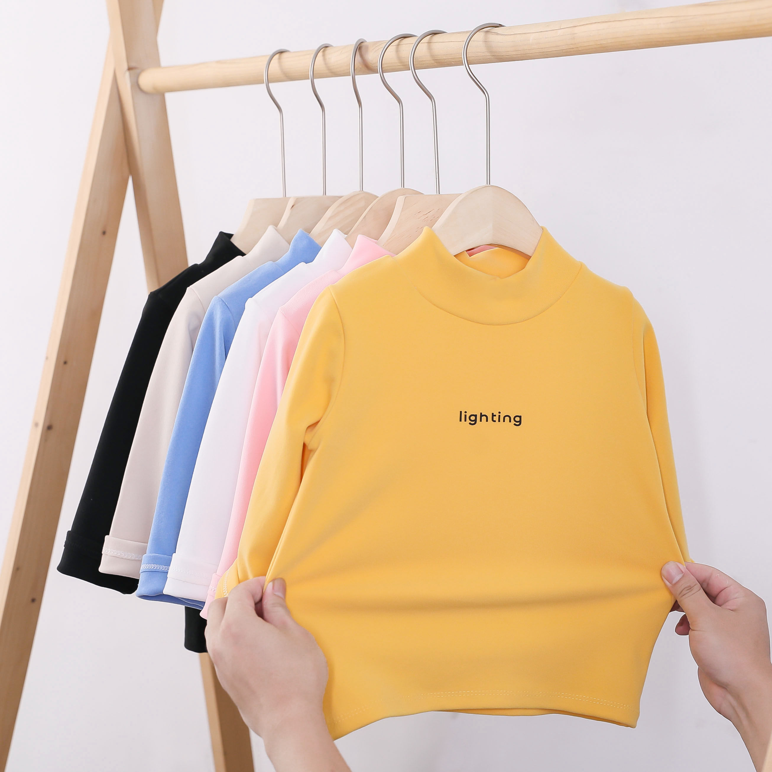 巧豆熊  儿童秋季高领打底衣男童中大童保暖上衣女宝宝套头打底衣|ruв категории Детская одежда, свитер/свитер - от Buy2taobao.com для оказания профессиональной услуги покупки агента Taobao