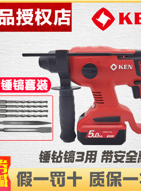 锐奇2120充电式电锤轻型无刷锂电池多功能两用无线冲击钻电动工具